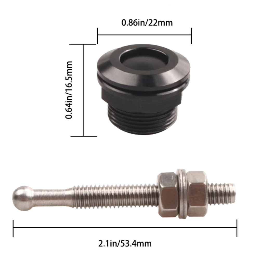 Kit pasadores universales de liberación rápida de aluminio capó - imagen 2