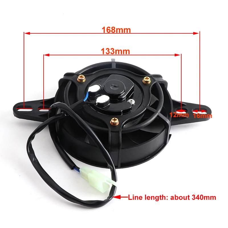 Ventilador de radiador de 12 V para aplicaciones todoterreno
