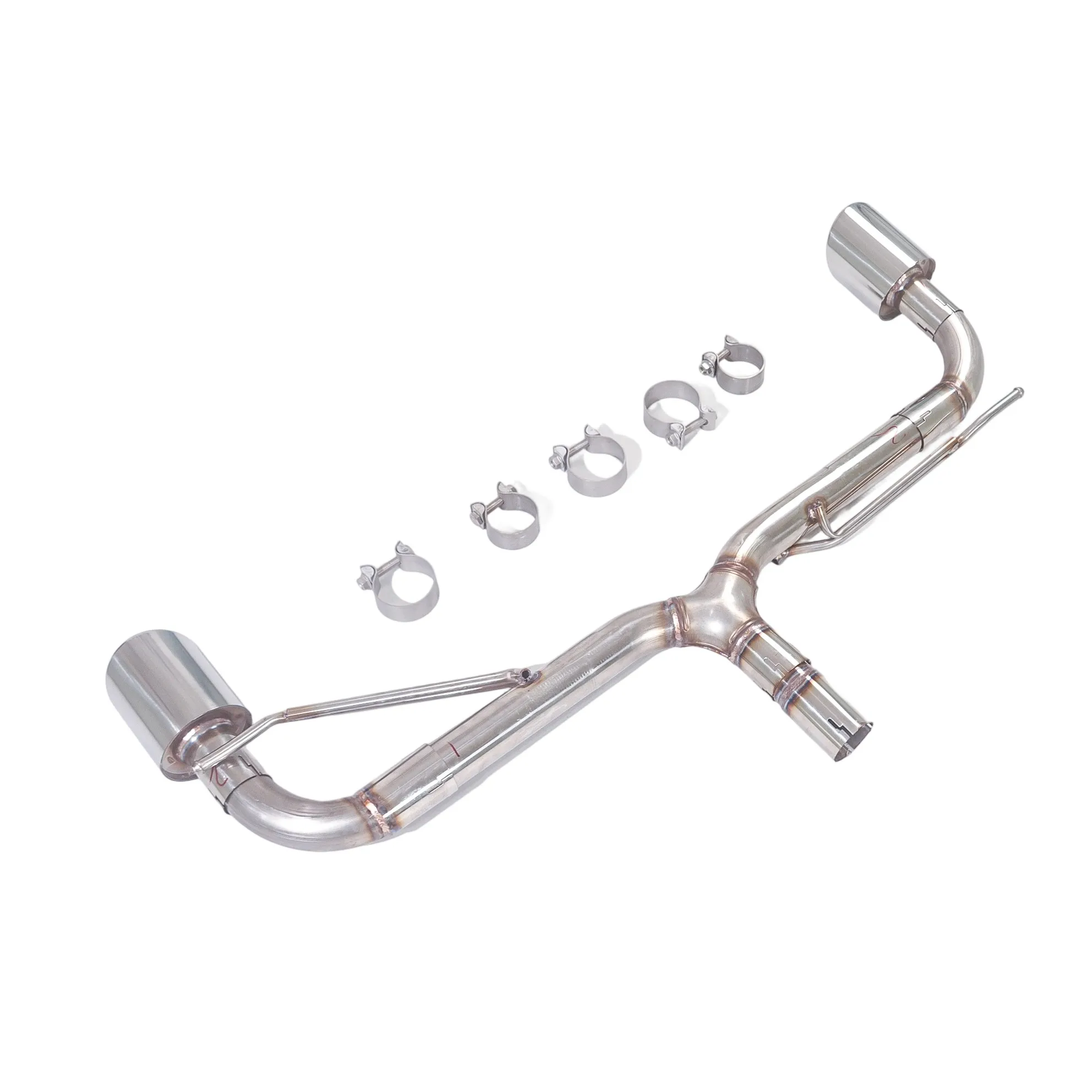 Escape deportivo GFC doble salida inox para Golf GTI y Audi A3 - imagen 4