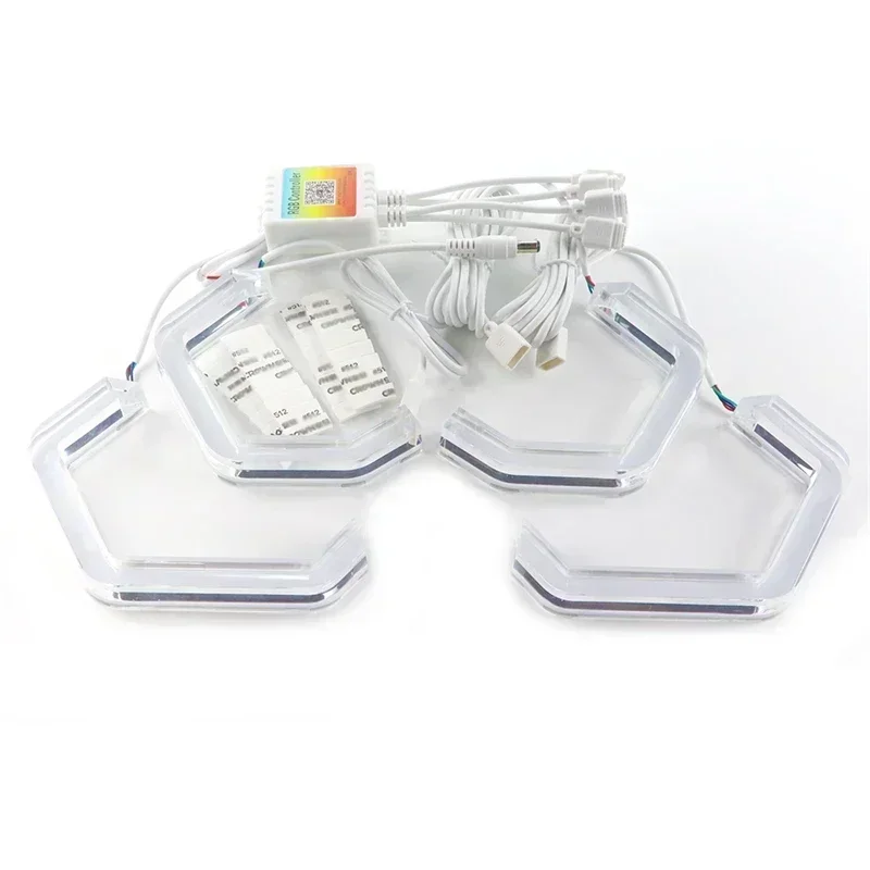 Ojos de ángel LED RGB con app estilo M4 para BMW E46 Coupé/Cabrio 2004-2006 - imagen 3