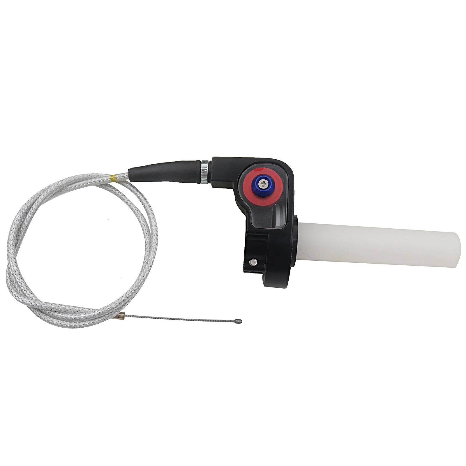 Alconstar Racing mango de aluminio empuñadura de acelerador empuñaduras de mano 1/4 ajuste de acelerador de Gas de giro rápido con Cable de acelerador para KT CRF - imagen 2