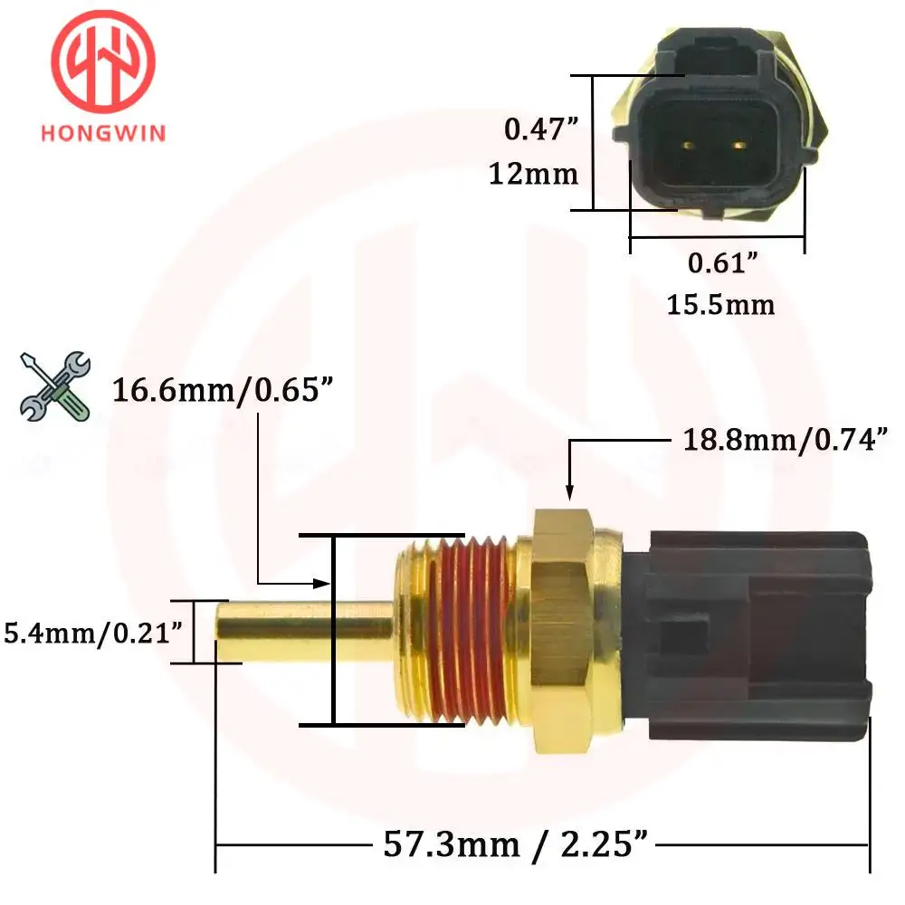Sensor temperatura refrigerante MD-MD para Mitsubishi - imagen 2