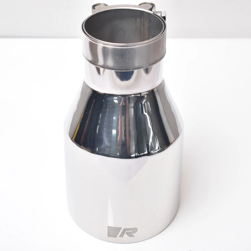 Punta de escape R Car acero inoxidable 304 biselada universal
