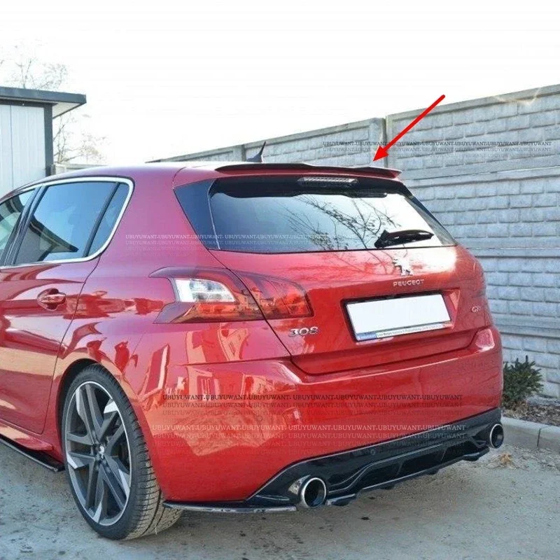 Mini spoiler de techo trasero ABS negro brillo – Peugeot 308 II GTI - imagen 2