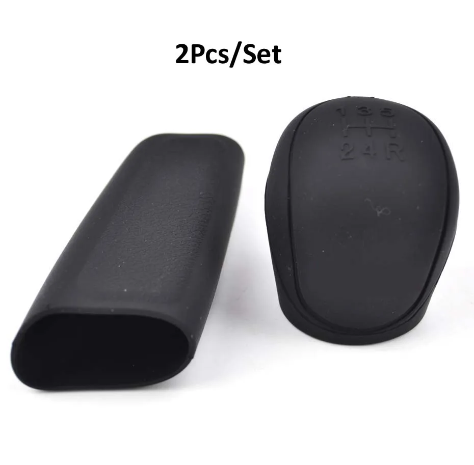 Pomo de palanca de cambios silicona funda de piel para freno de mano - imagen 2