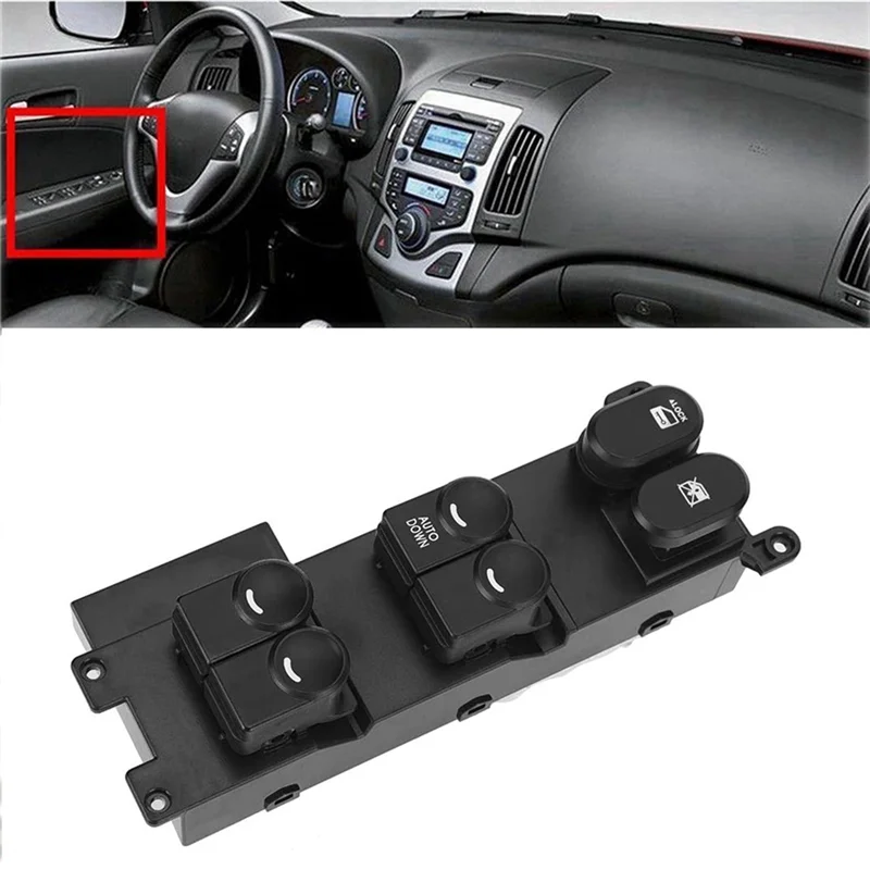 93570-2L010 Auto abajo frente izquierdo interruptor de Control de ventana de coche accesorios de coche para Hyundai I30 I30cw 935702L010 93570-2L000 - imagen 5