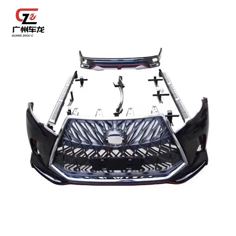 Parachoques delantero estilo LX570 para Toyota Highlander 2015-2020 - imagen 2