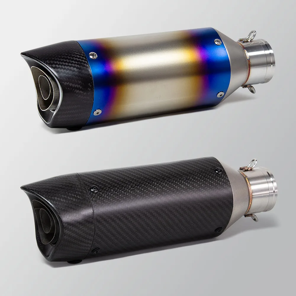 Silenciador escape moto carbono 51mm universal con DB Killer