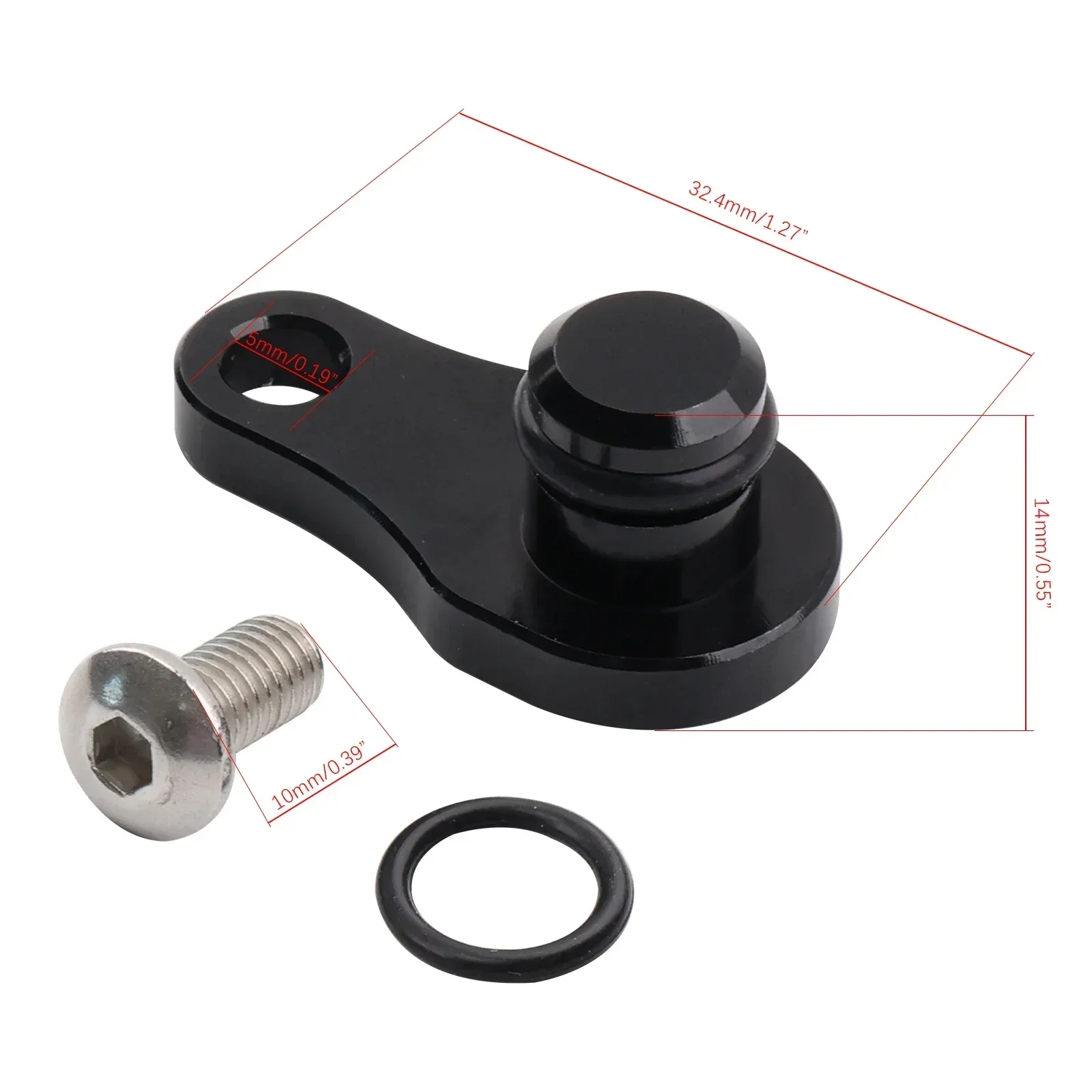 Tapón de puerto sensor MAP aluminio billet K20/K24 – Honda Civic/RSX - imagen 3
