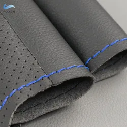 Cubrevolante de cuero perforado Honda Civic MK8 cosido a mano