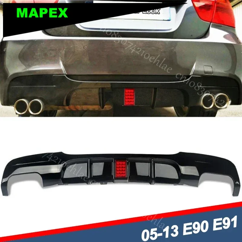 Labio alerón paragolpes trasero LED BMW Serie 3 E90 2005-2012 - imagen 2