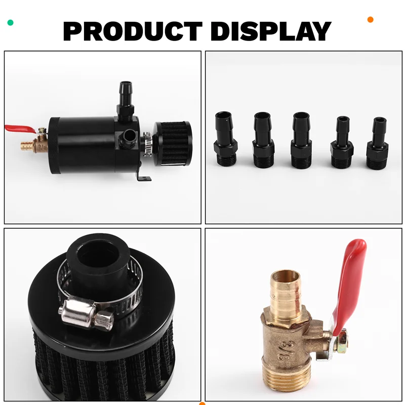 Separador de aceite universal para ventilación de cárter – 2 puertos - imagen 5