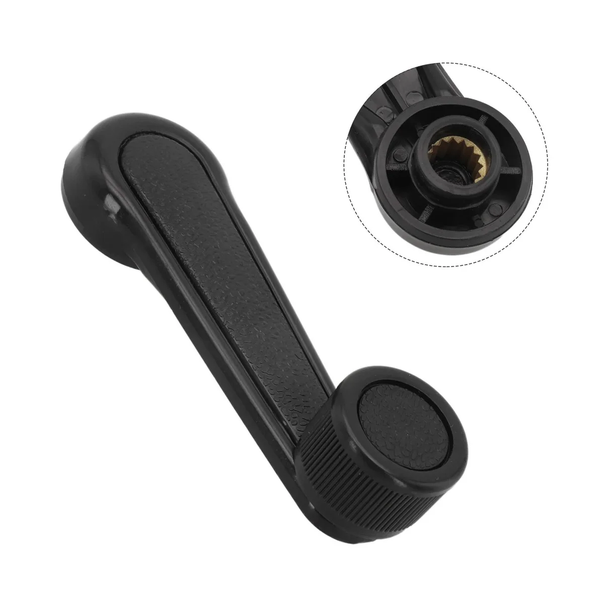 Manivela elevador de ventana ABS negra para coche - imagen 4