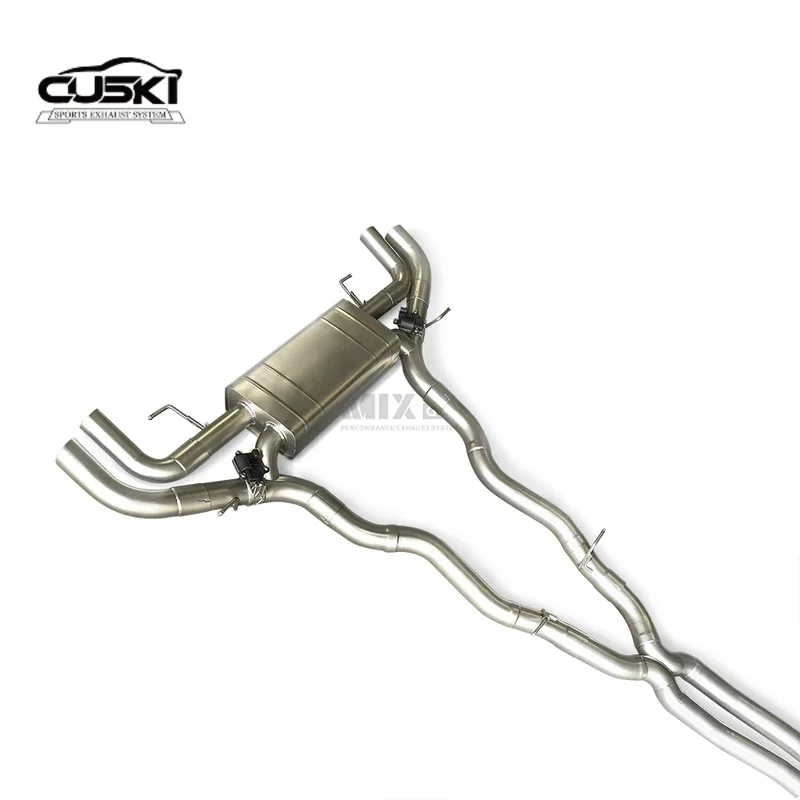 Escape trasero inoxidable con catalizador y válvulas BMW G12 2019-2022 - imagen 3