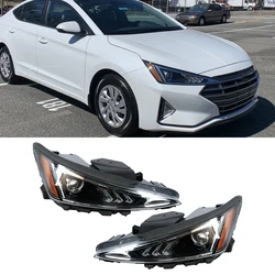 Faros delanteros halógenos con DRL Hyundai Elantra 2019-2020