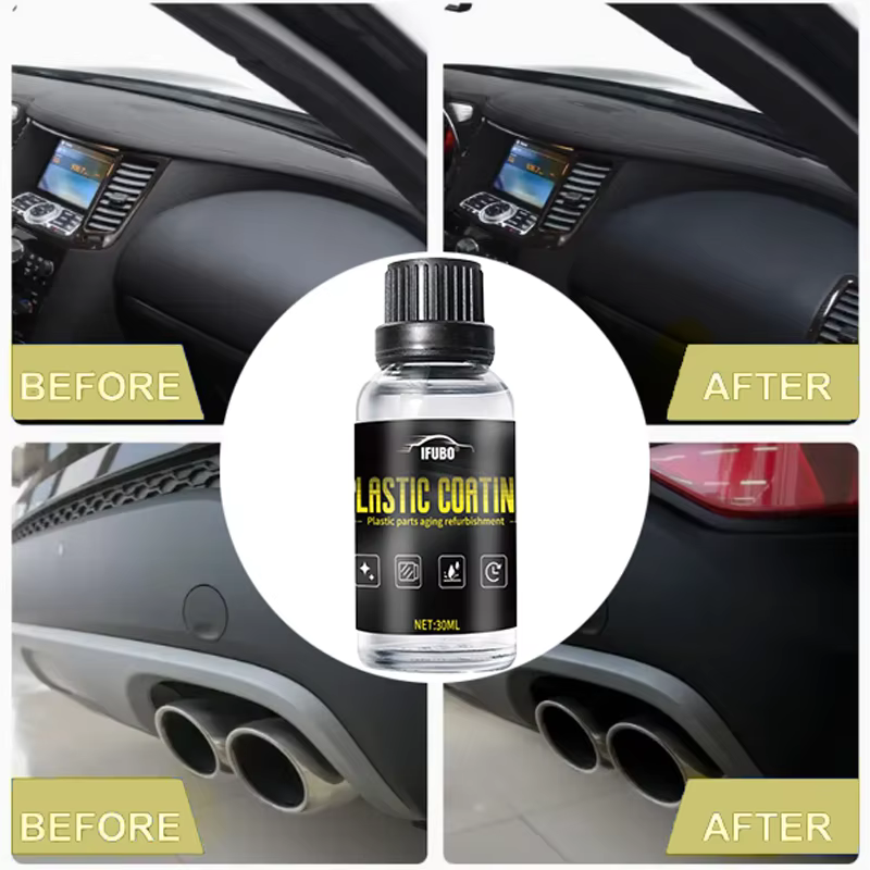 [Fast Arrival] Crystal Clear Car Plastic Restoration Kit - Enhance Black Gloss, Interior Dust Protection & Maintenance - imagen 5