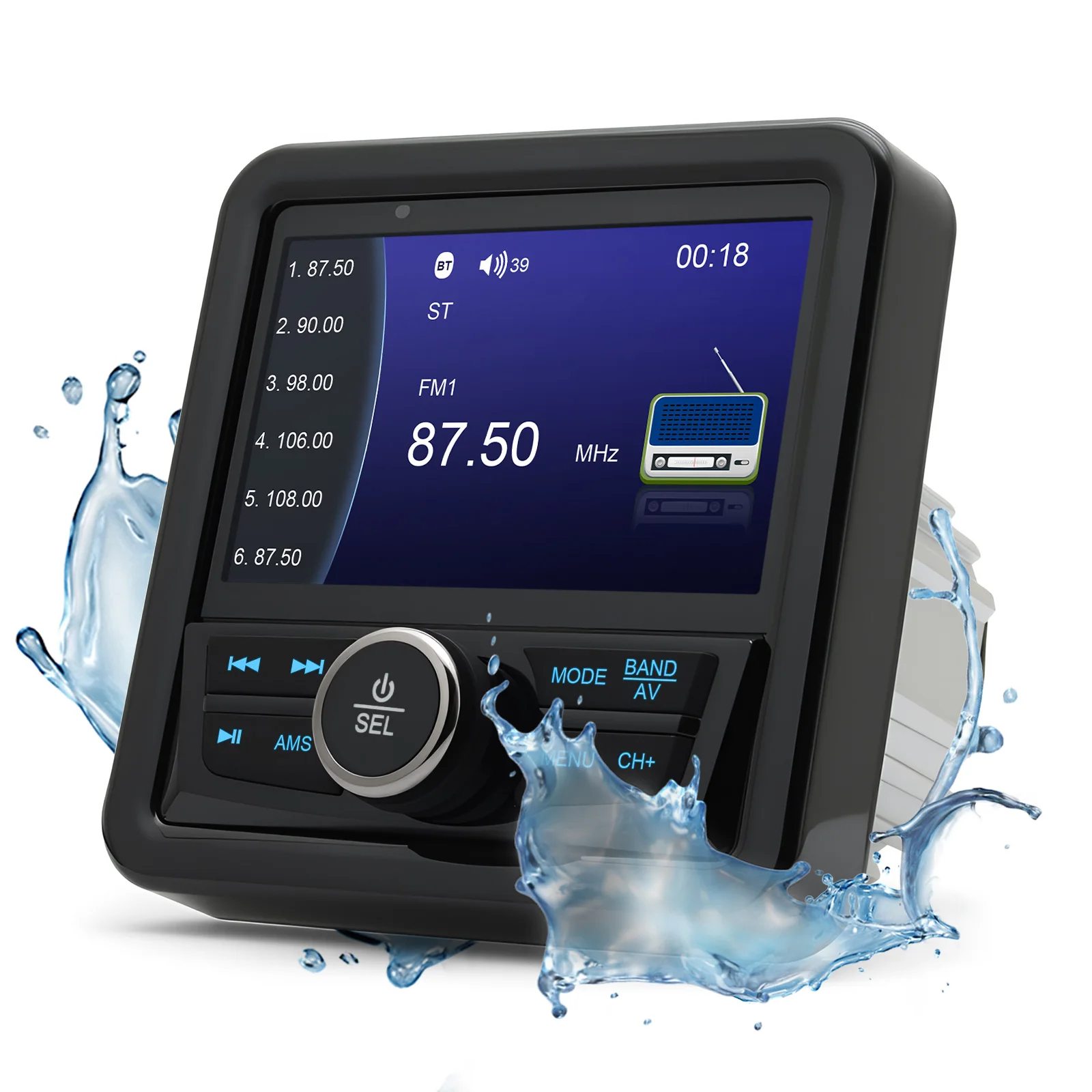 Reproductor de Radio MP5 para barco marino