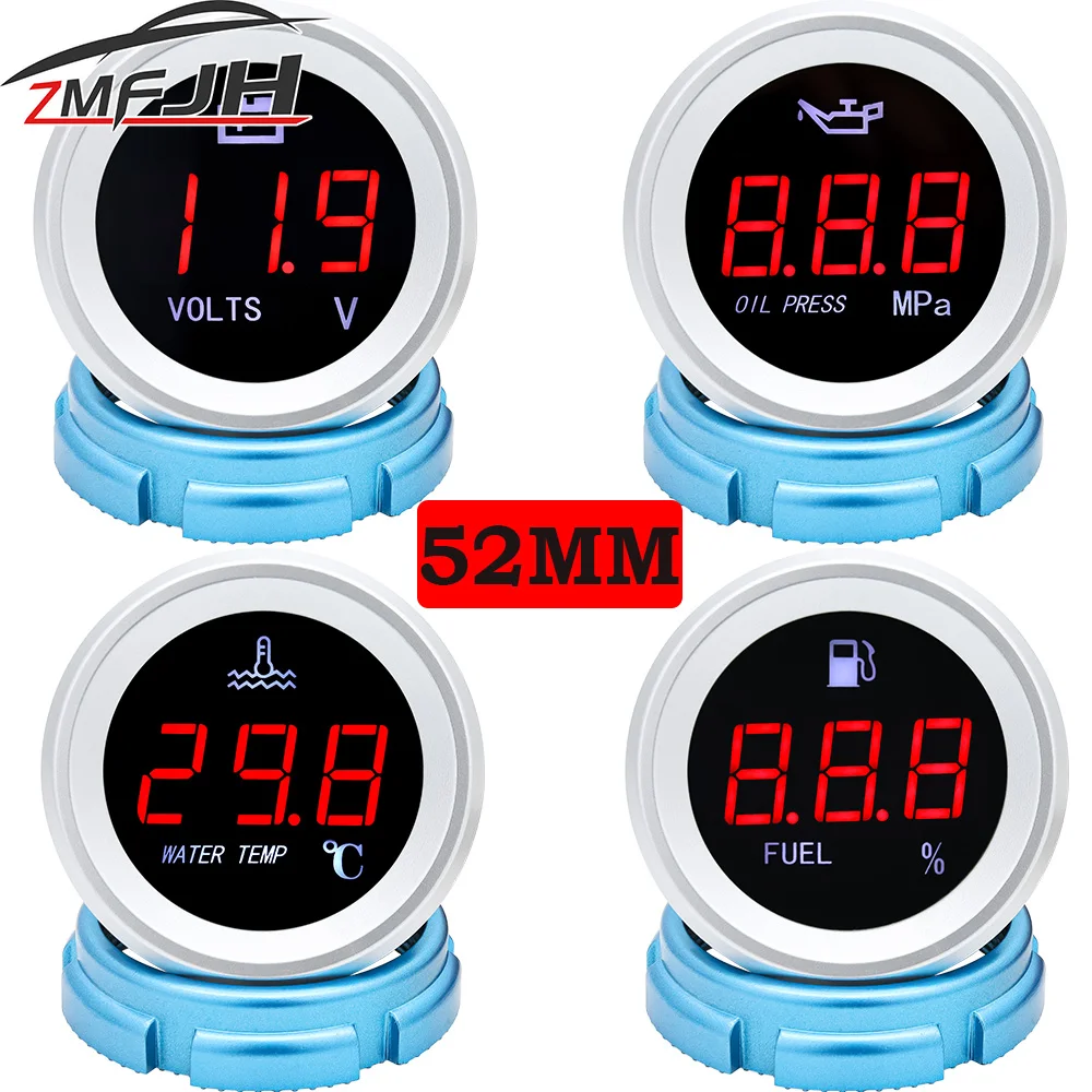 Reloj multifunción 52 mm: temperatura del agua y presión de aceite coche