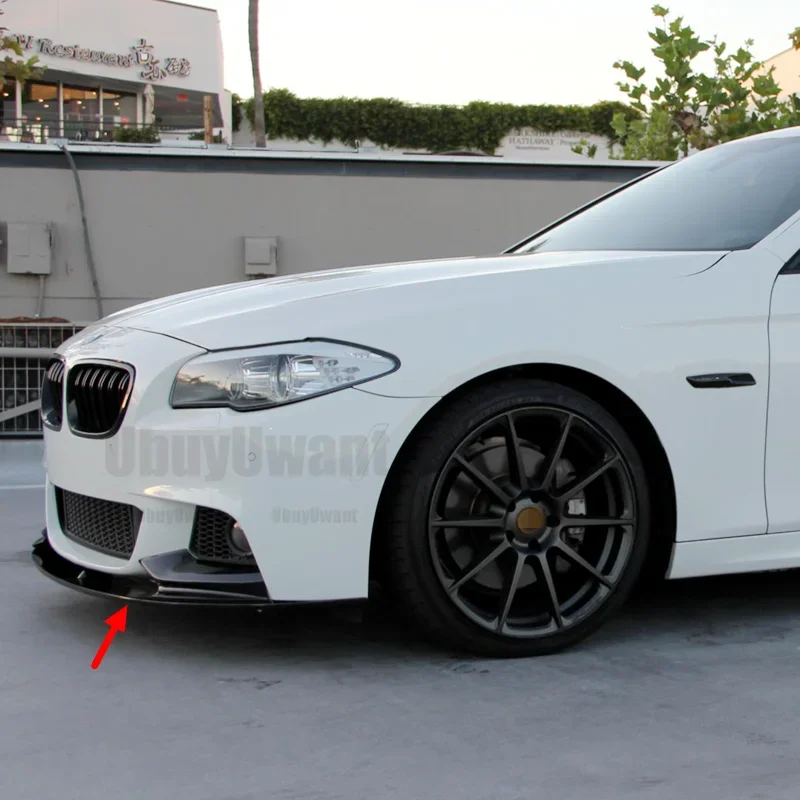 BMW 5 F10 labio parachoques delantero M Sport ABS negro brillante - imagen 4