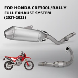 Escape completo Honda CRF300L / Rally 2021-2023 con silencioso