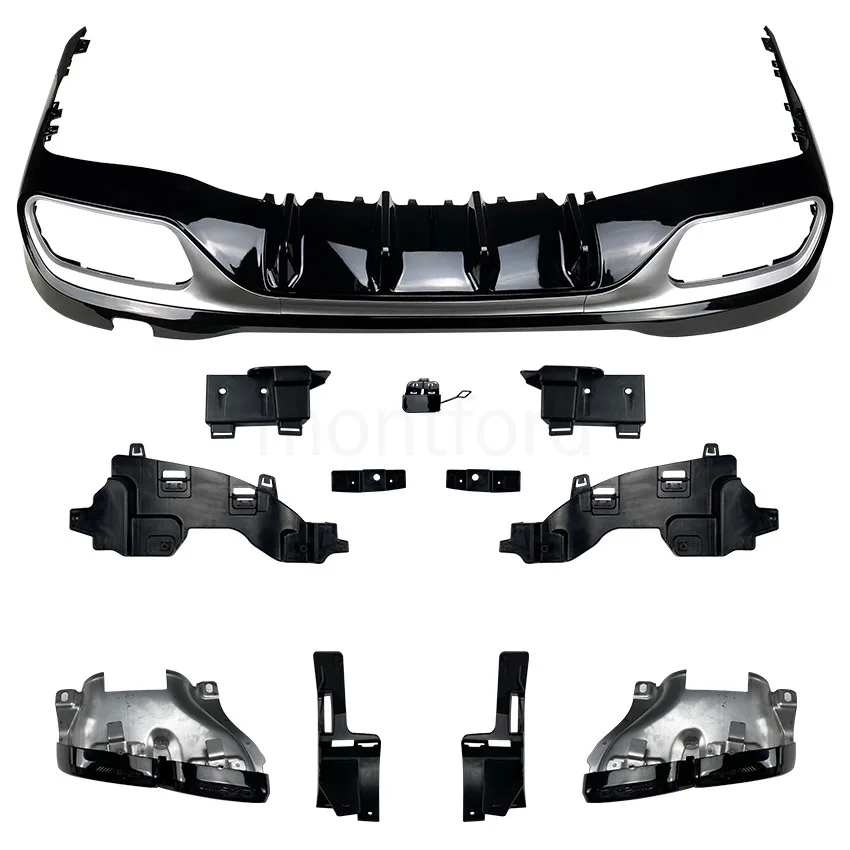 Difusor trasero estilo C63 AMG para Mercedes-Benz Clase C W206 - imagen 5