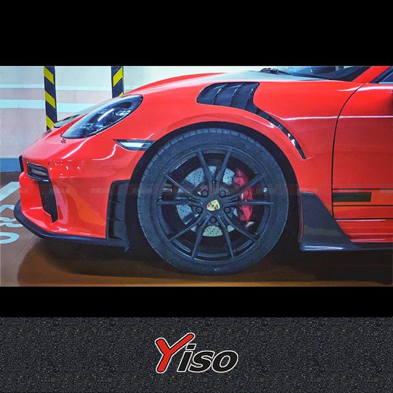 Guardabarros delantero RS de fibra de carbono para Porsche 718 Boxster