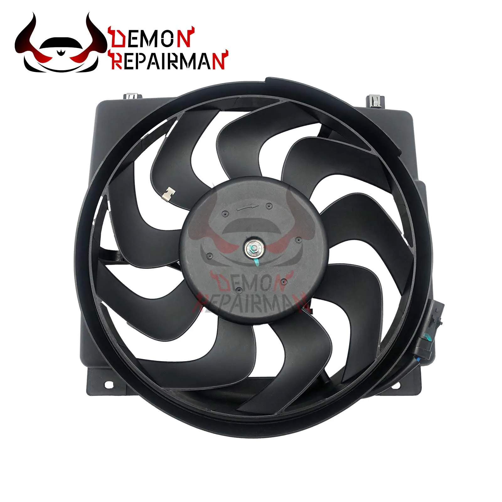 Vista detallada del conjunto de ventilador
