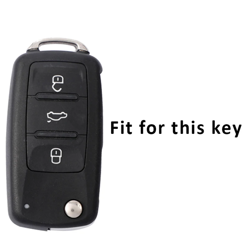 Funda mando TPU 3 botones compatible VW Seat Skoda Golf Jetta Passat - imagen 2