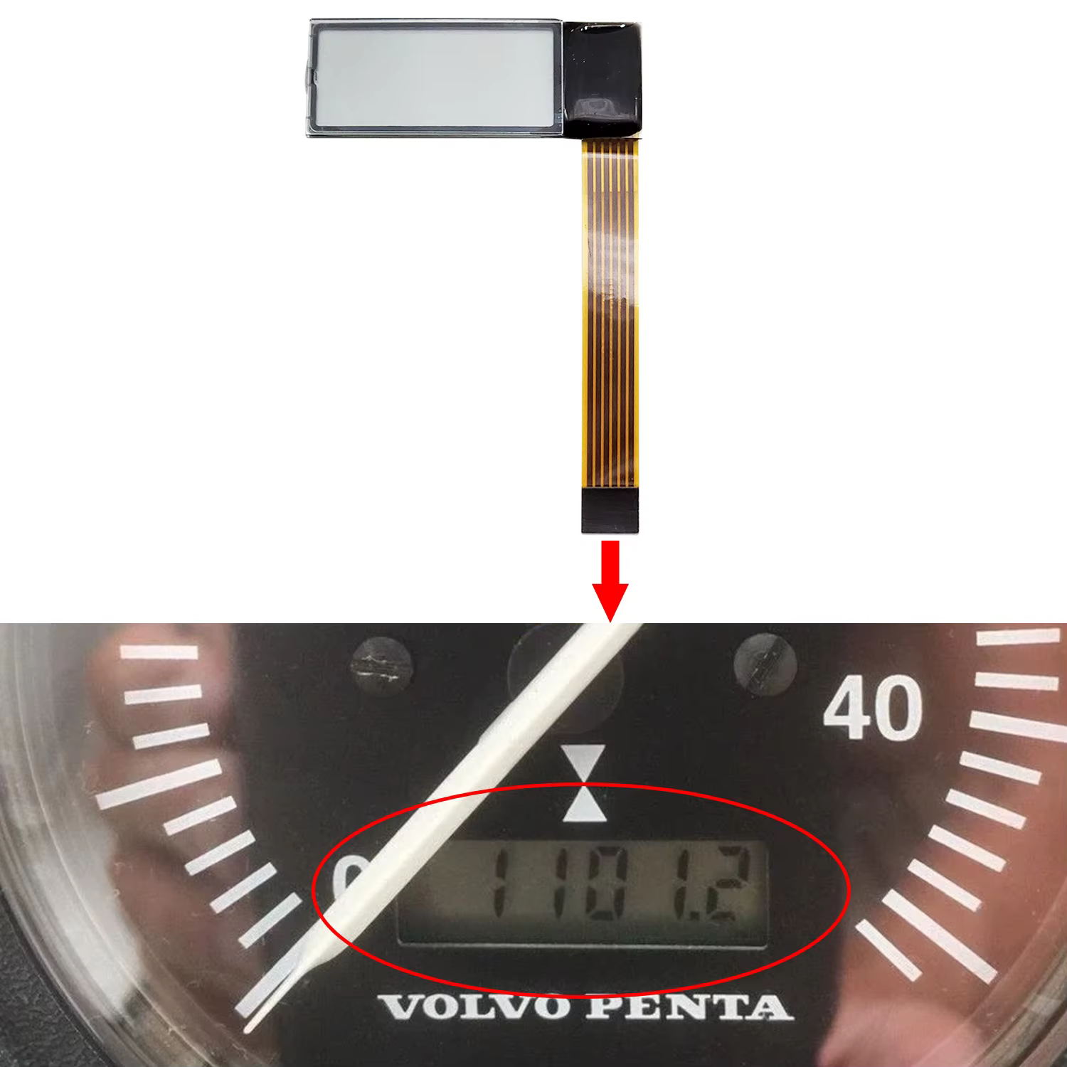 Pantalla LCD para tacómetro VDO Cockpit Vision de camión y tractor
