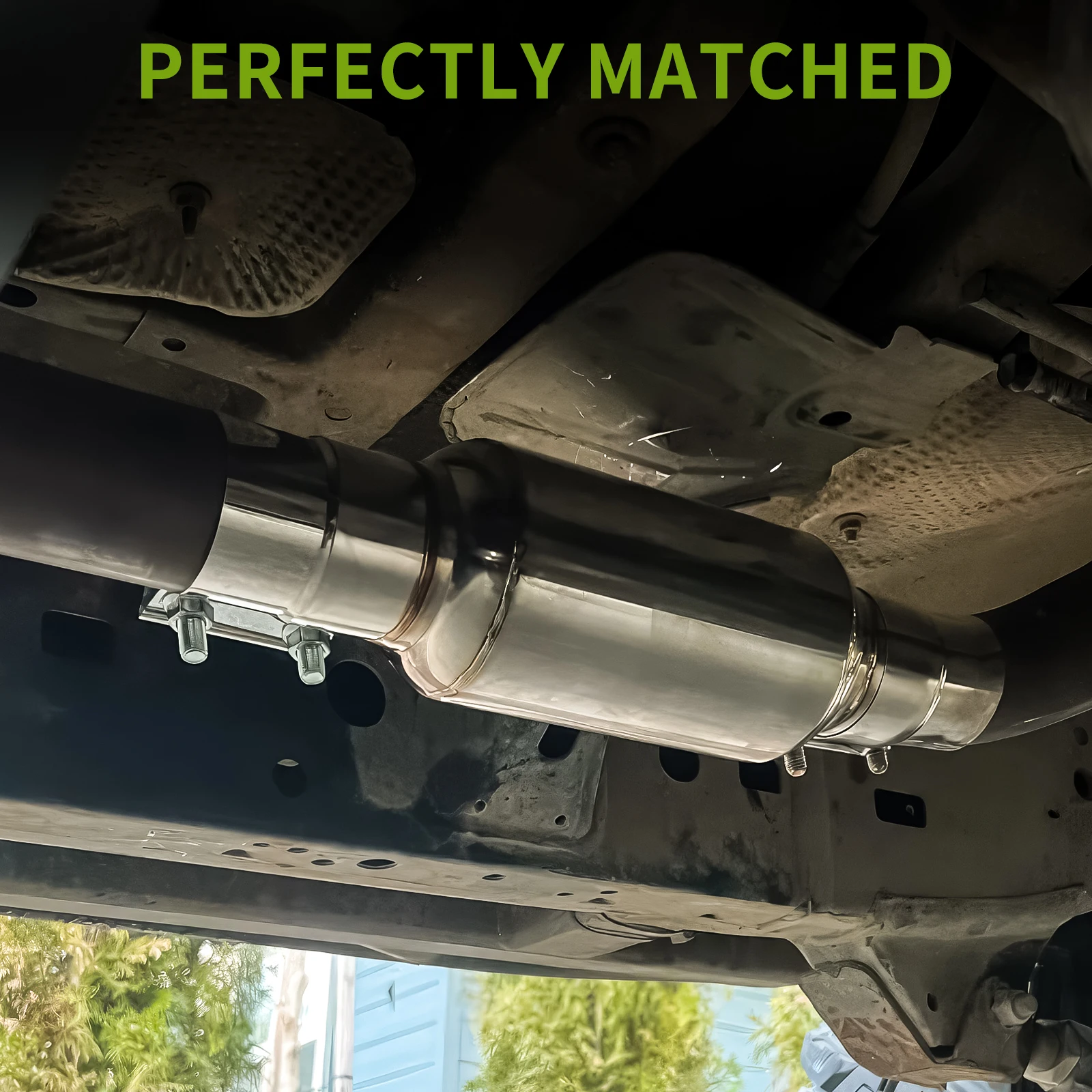Silenciador de escape de acero inoxidable para Ford con resonador - imagen 5