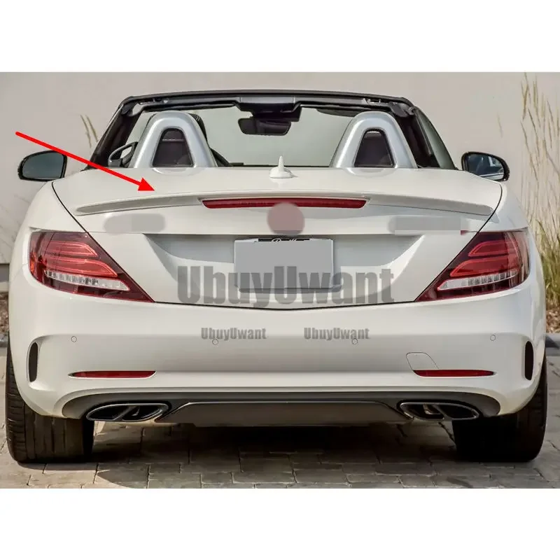 Alerón trasero fibra carbono y negro brillante para Mercedes SLK R171 - imagen 4