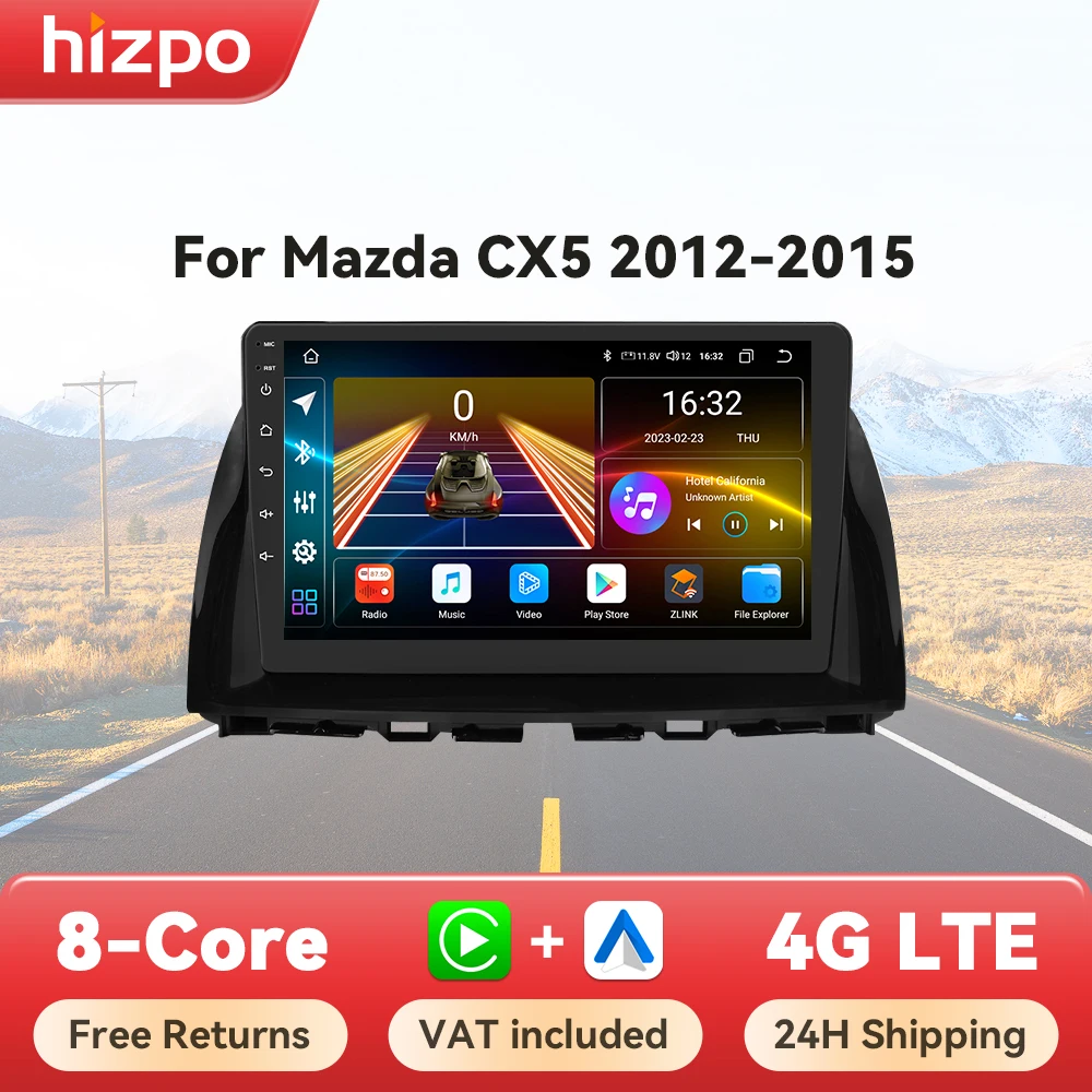 Autoradio Android Mazda CX-5 2012-2015 Hizpo CarPlay GPS DSP