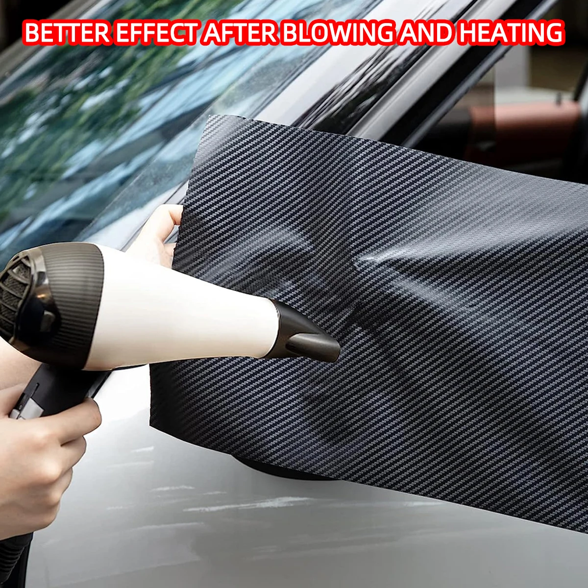 Pegatina antideslizante de fibra de carbono 3D para coche - imagen 3