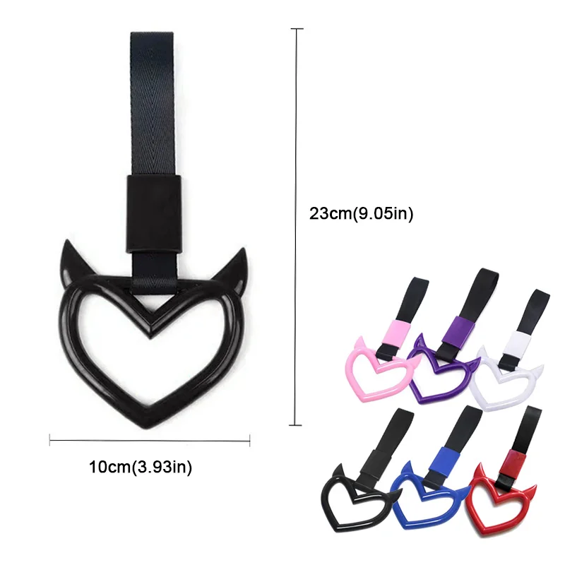 Correa de agarre para coche JDM con anilla de corazón - imagen 4