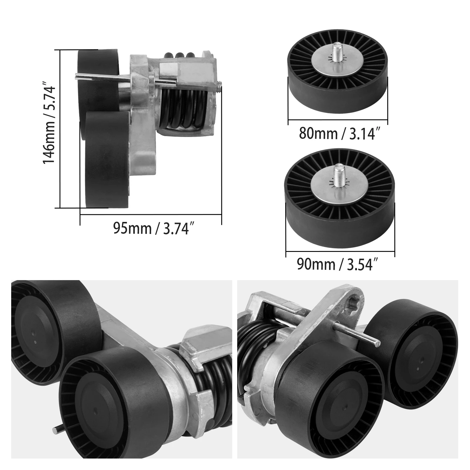 BEVINSEE kit tensor correa distribución para BMW N54 E90/E92/E93 - imagen 5