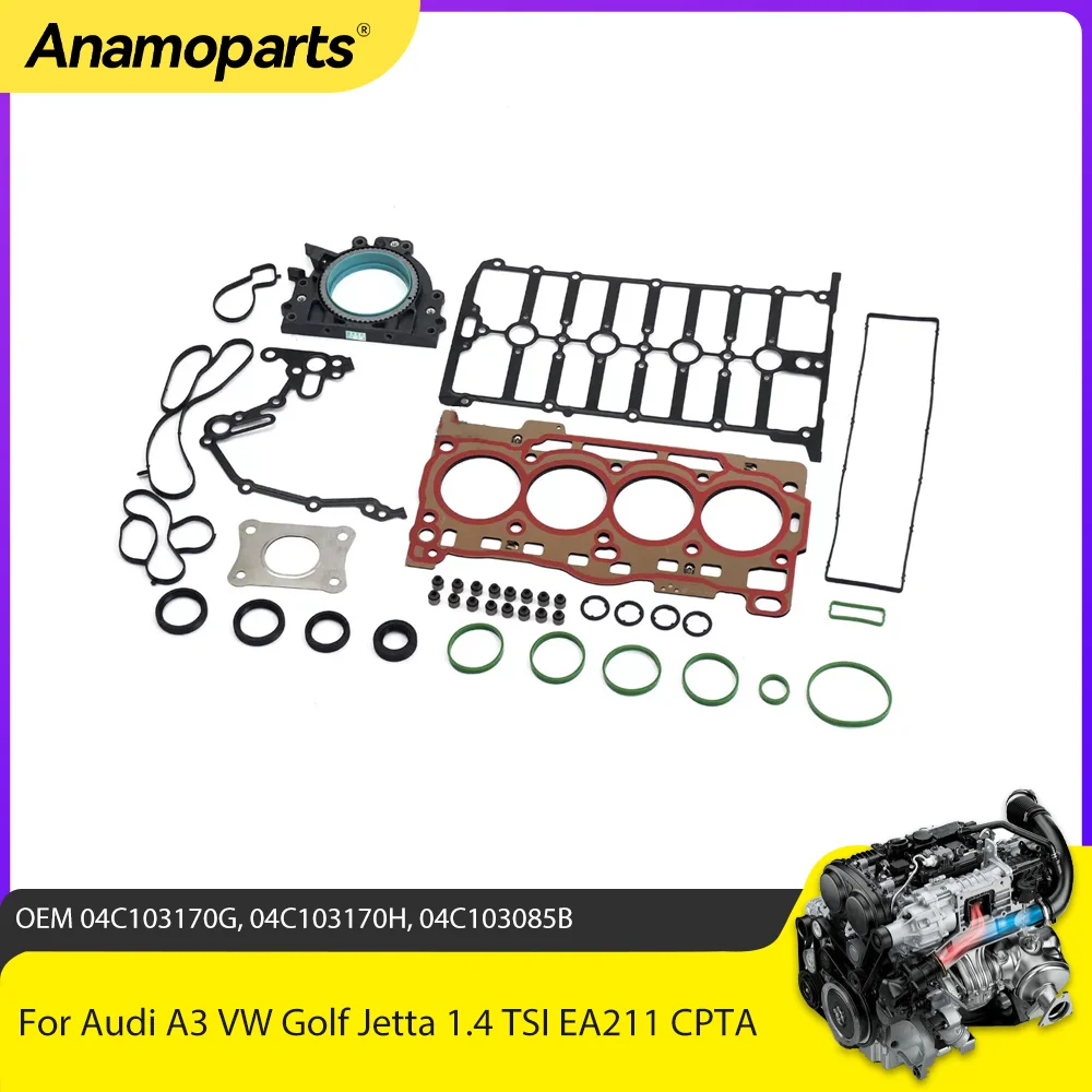 Kit de juntas 1.4 TSI EA211 CPTA para Audi A3 y VW Golf/Jetta