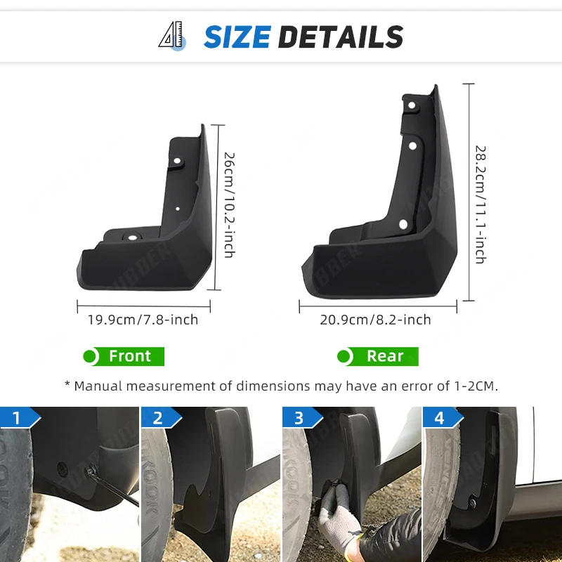 Protector deflector guardabarros Ford Mustang Mach-E 2021-2025 - imagen 3