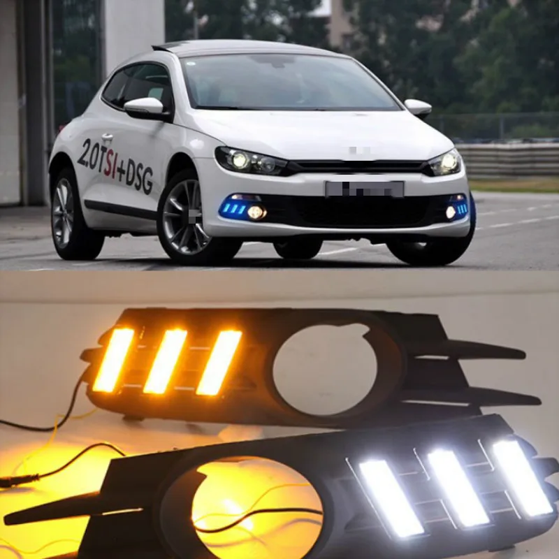 Luces diurnas LED con antiniebla e intermitente para VW Scirocco R - imagen 2