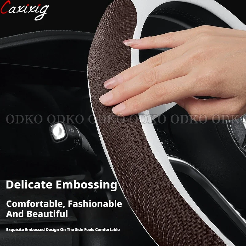 Protector de volante de coche para tanque GWM 300 400 500 City Pu Protector de dirección de cuero antiarañazos antideslizante accesorios para automóviles - imagen 3