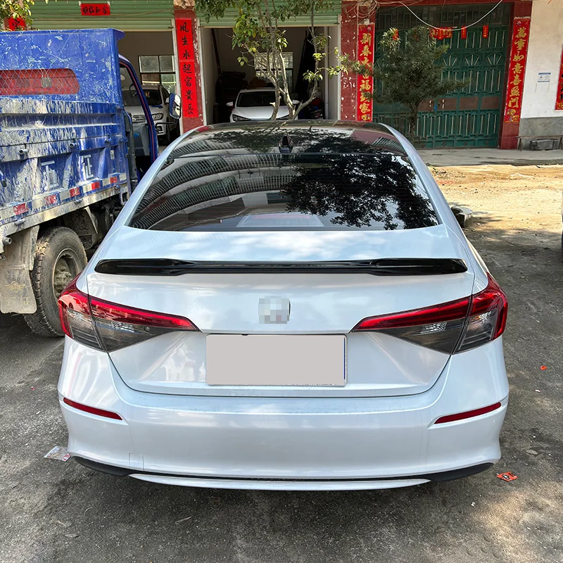 Alerón trasero negro de ABS para Honda Civic Sedán 2021-2023 - imagen 3