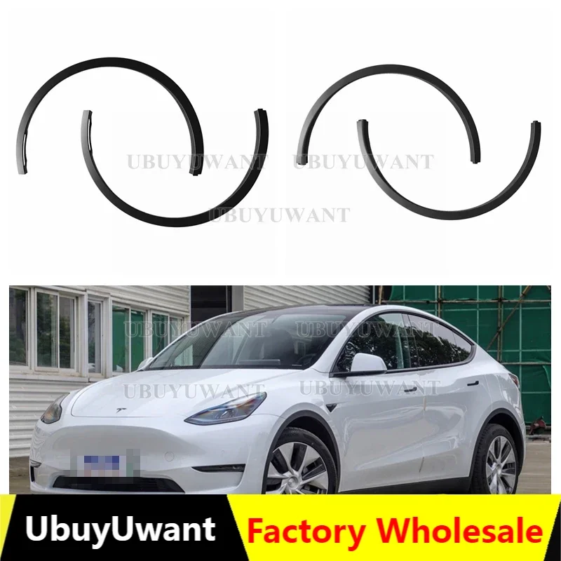 Protector de Cejas para Guardabarros de Coche, Tira Embellecedora para Arco de Rueda, Alta Calidad, 4 Piezas, Para Tesla Model Y 2020, 2021, 2022-2024