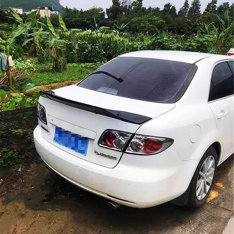 Alerón trasero R Style para Mazda 6 2003-2017, ABS negro brillo - imagen 4