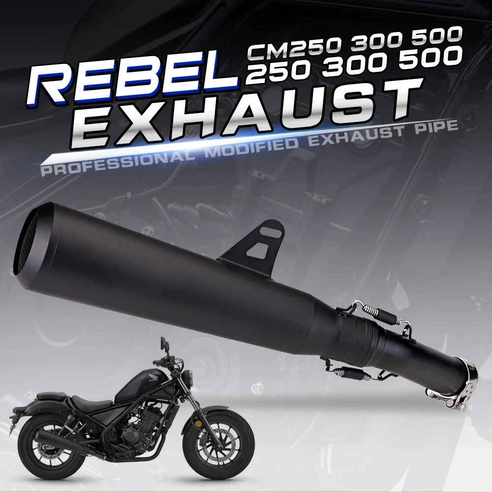Escape deportivo Honda Rebel 250 – Silenciador moto carreras