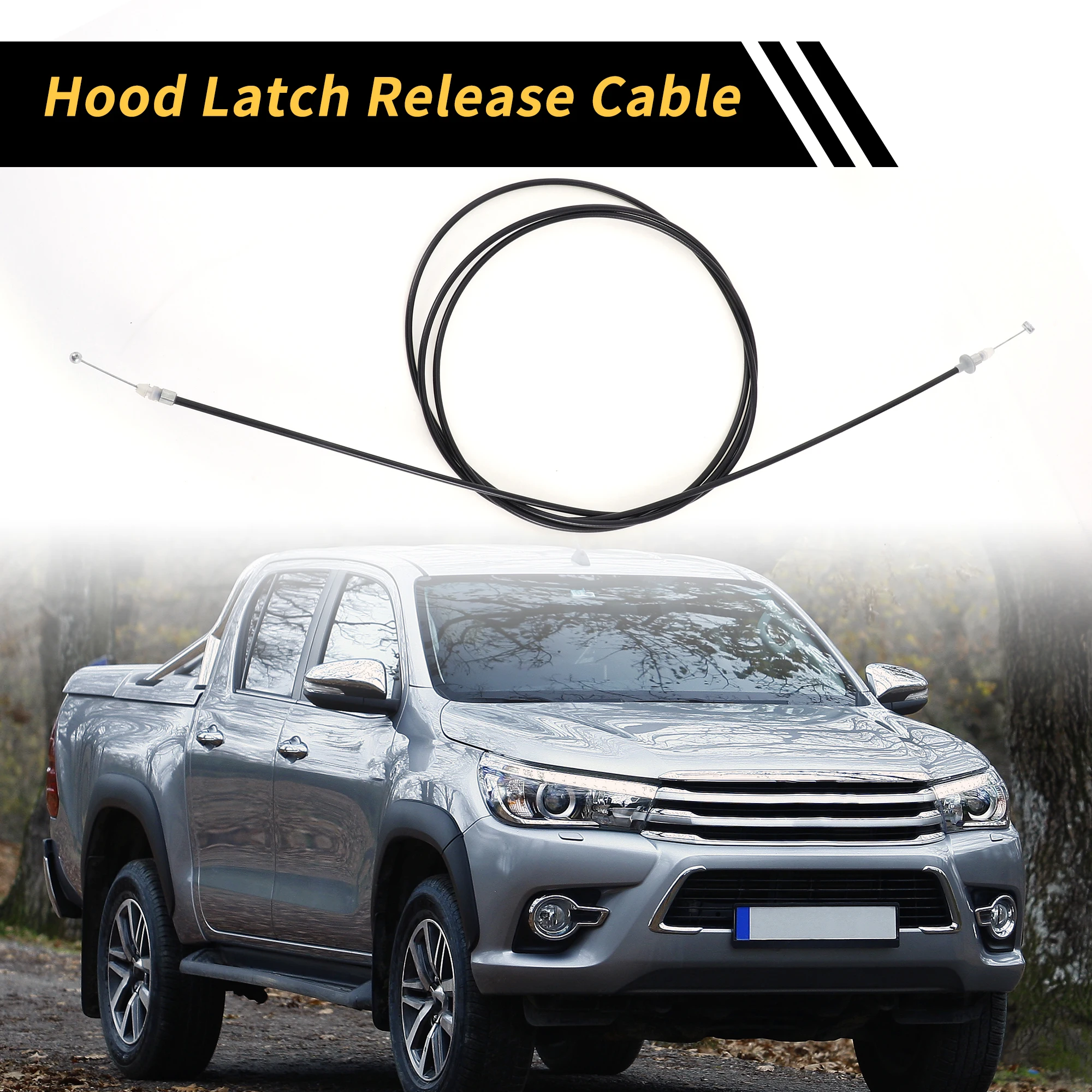 Cable de liberación del pestillo del capó UXCELL para Toyota 4Runner 1990-1995 No.5363004010/5363089113 - imagen 2