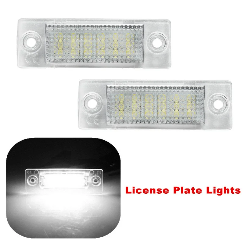 Aplicación de las luces LED en la zona de matrícula