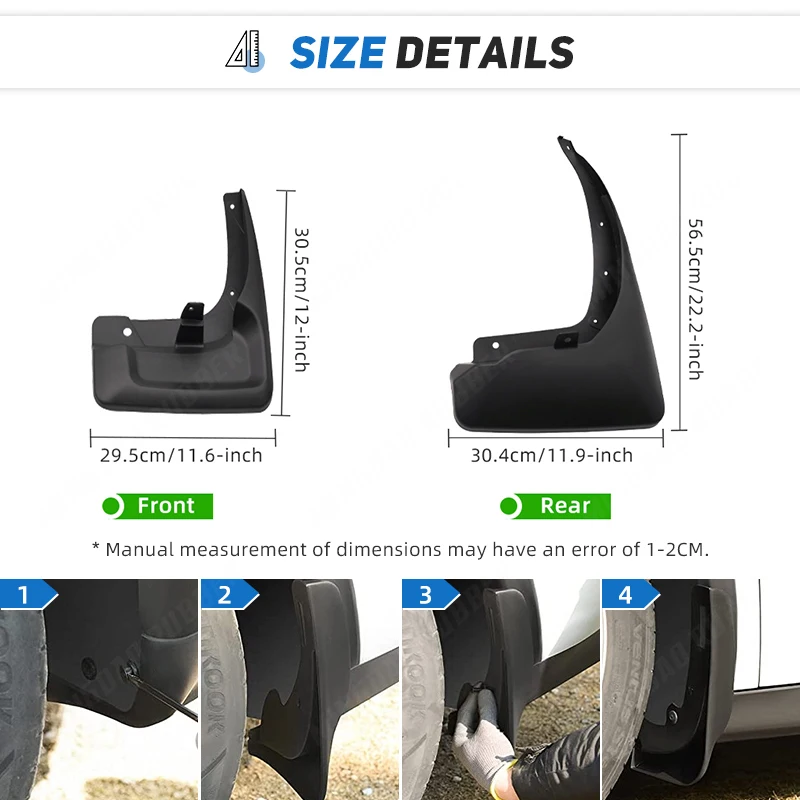 Guardabarros Nissan Patrol Y62 2011-2019 – protección salpicaduras - imagen 3