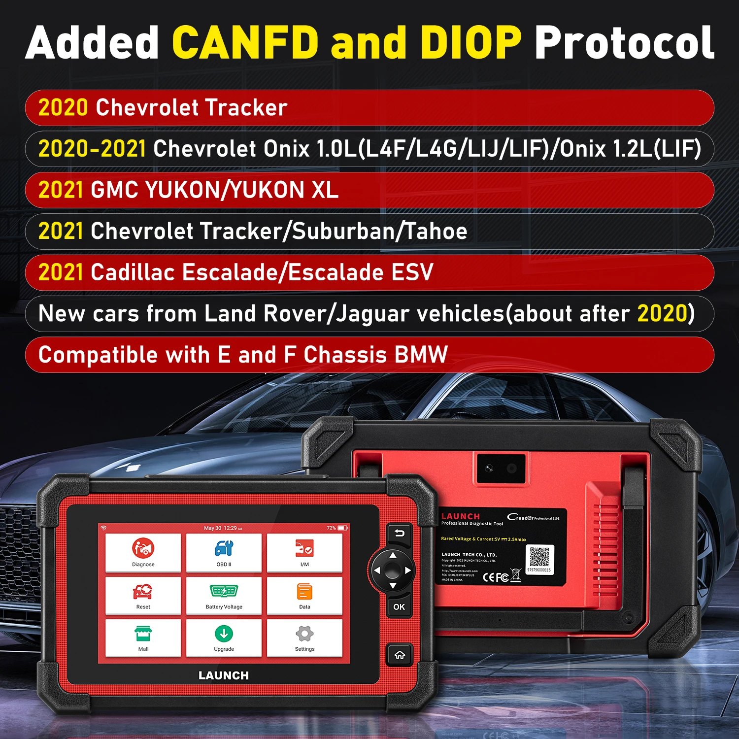 Escáner Launch X431 CRP919E bidireccional DOIP CANFD taller - imagen 2