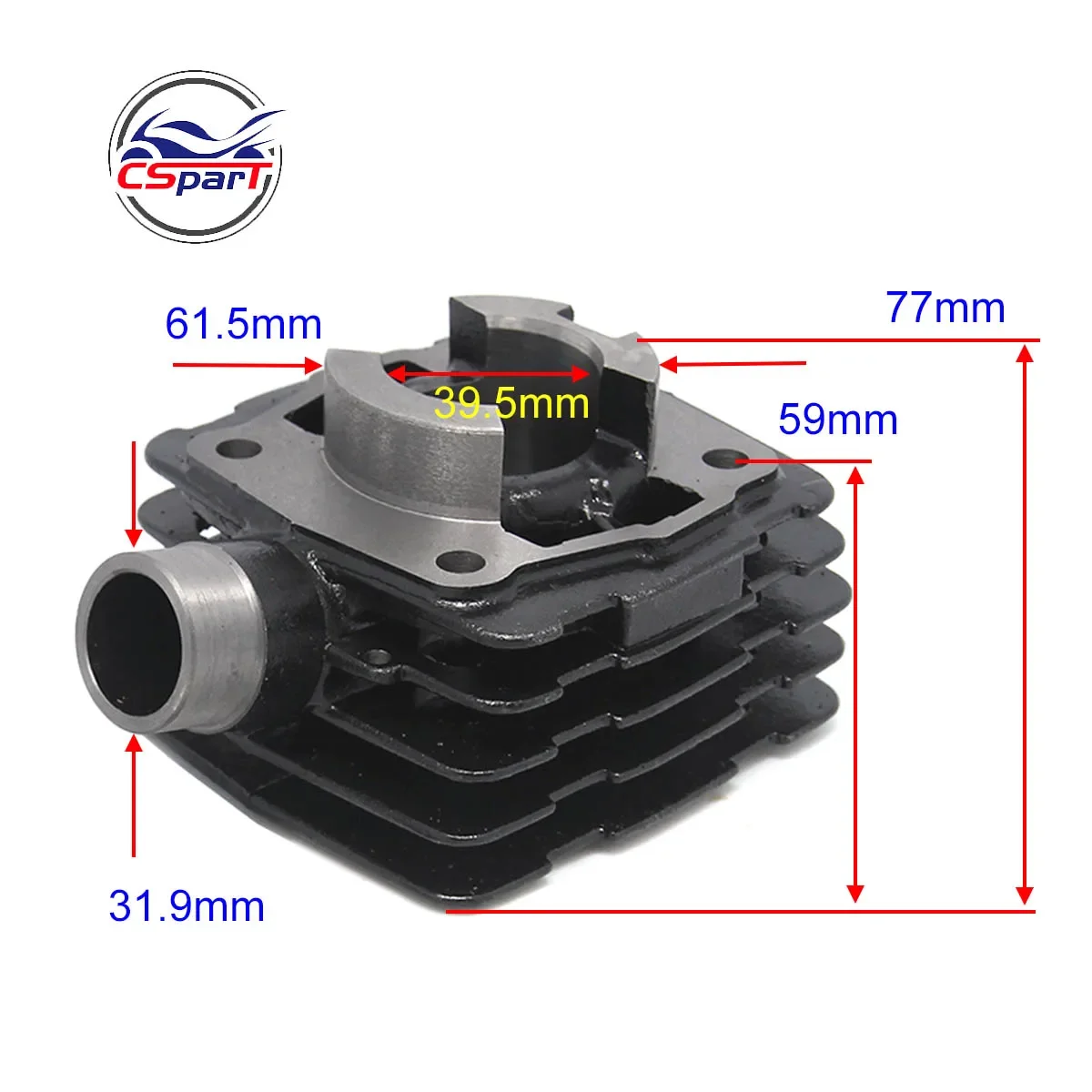 Kit juntas cilindro y segmentos 39,5 mm KTM 50 SX 2002-2008 - imagen 4