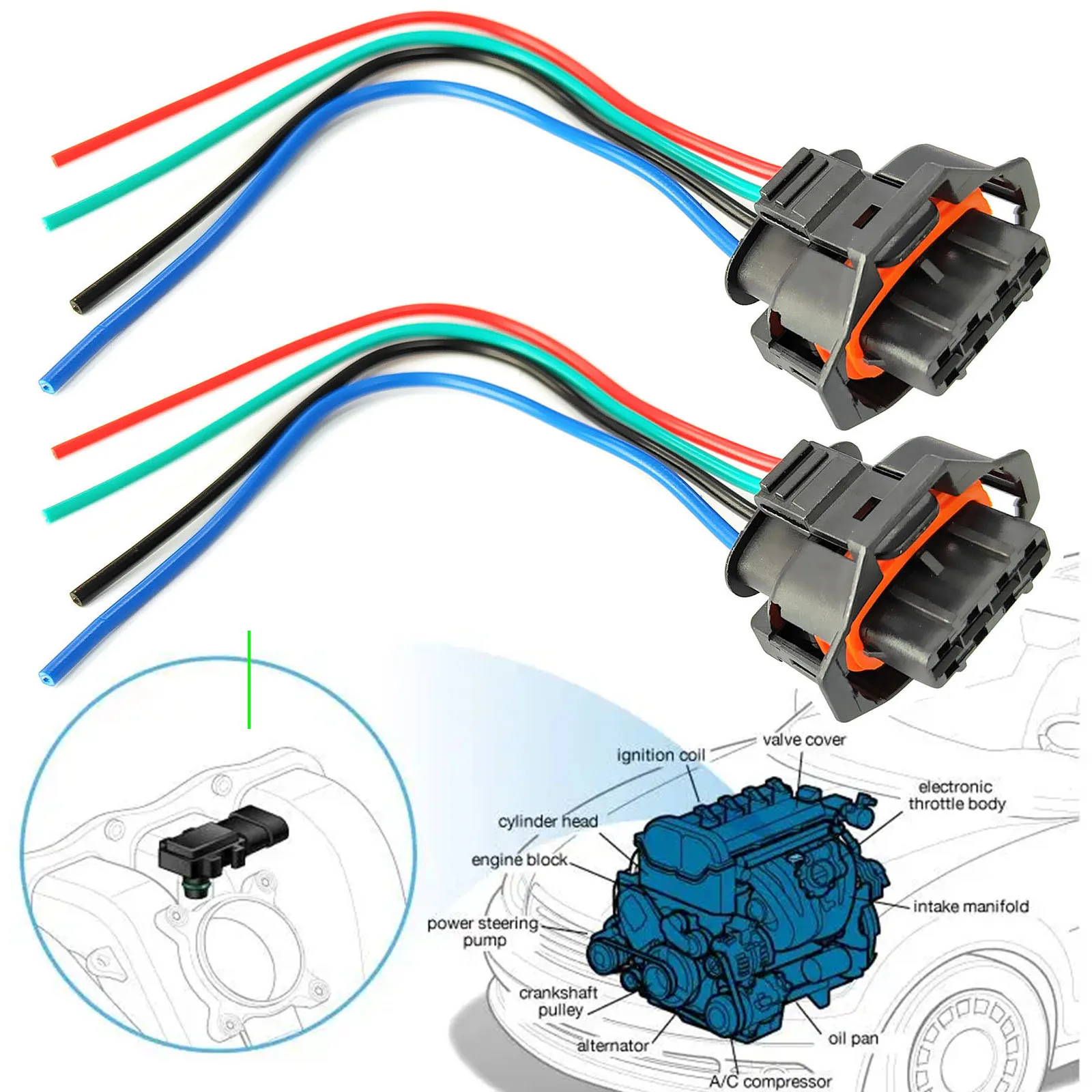 Sensor MAP 55206797 para Alfa Romeo 147, 156 y 159