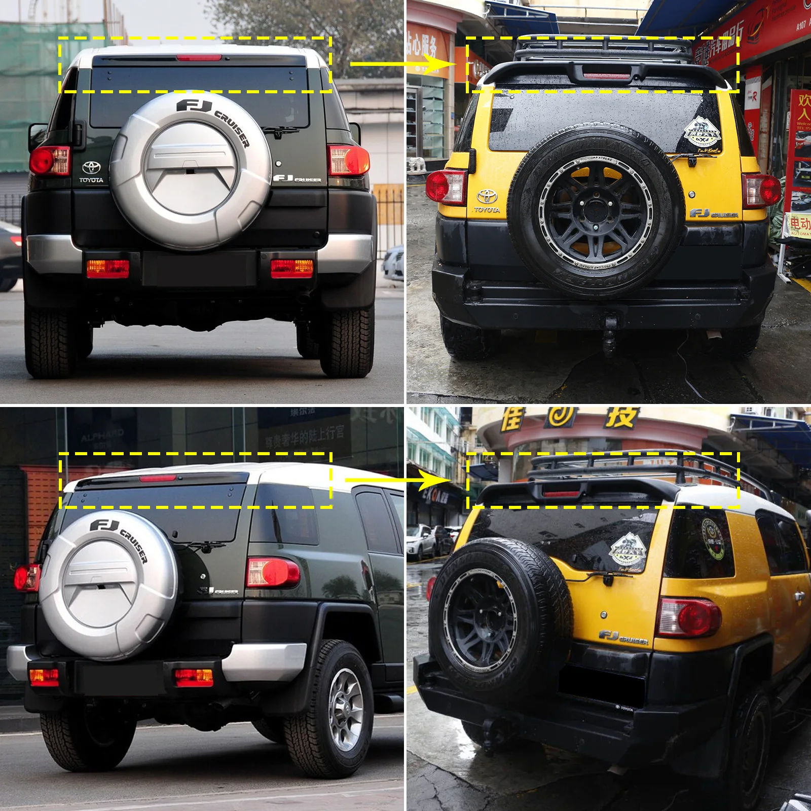 Alerón de techo para Toyota FJ Cruiser, accesorio exterior - imagen 5
